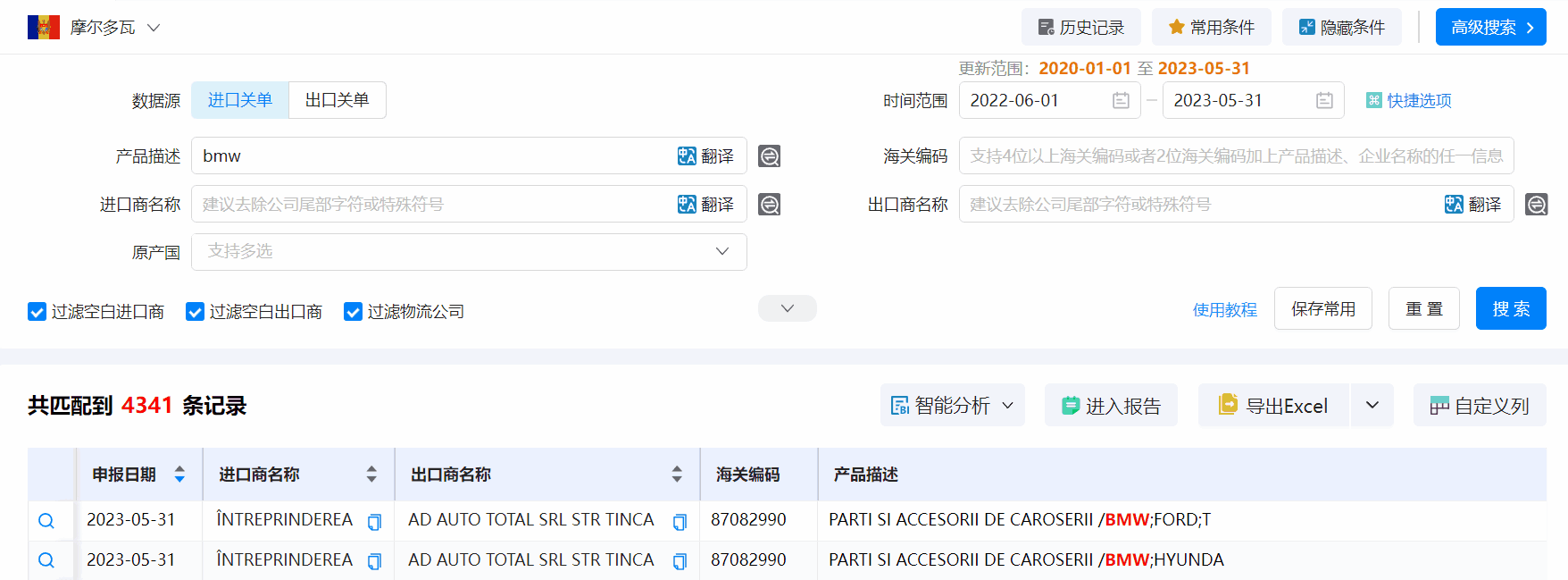 海关数据,摩尔多瓦海关数据,K8凯发(中国)海关数据